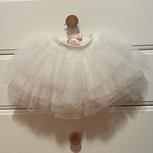 Justybae white tutu for babygirl